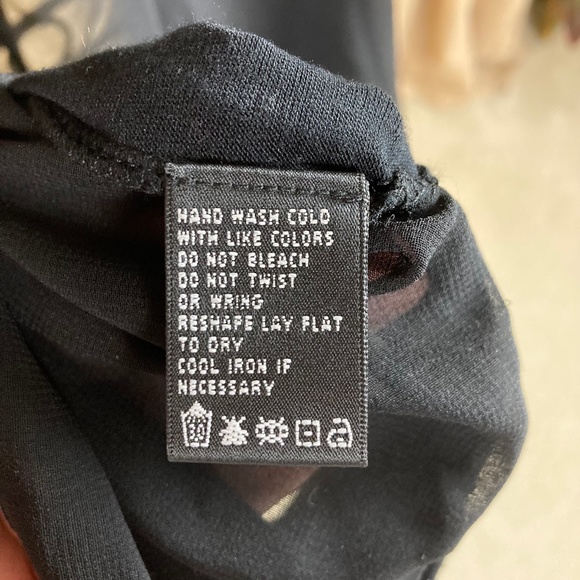 August Silk Woman Cardigan, Sheer Back, Black, 3/4 Ruched Sleeves, Size 1X - Picture 15 of 16